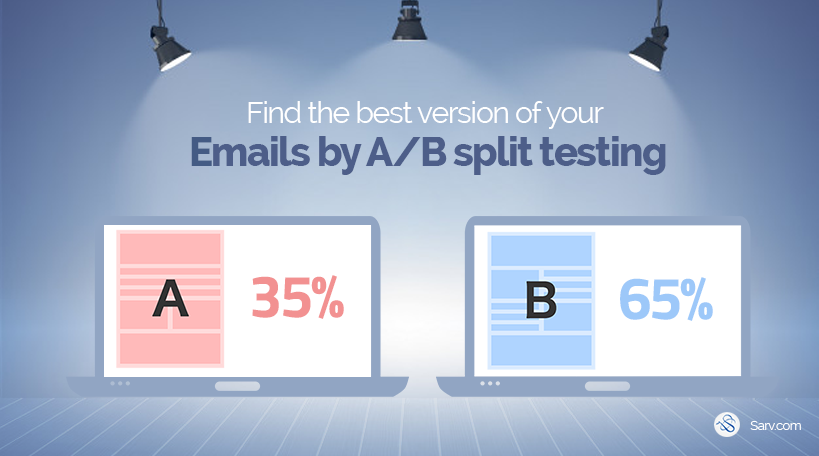 email campaigns ab split testing